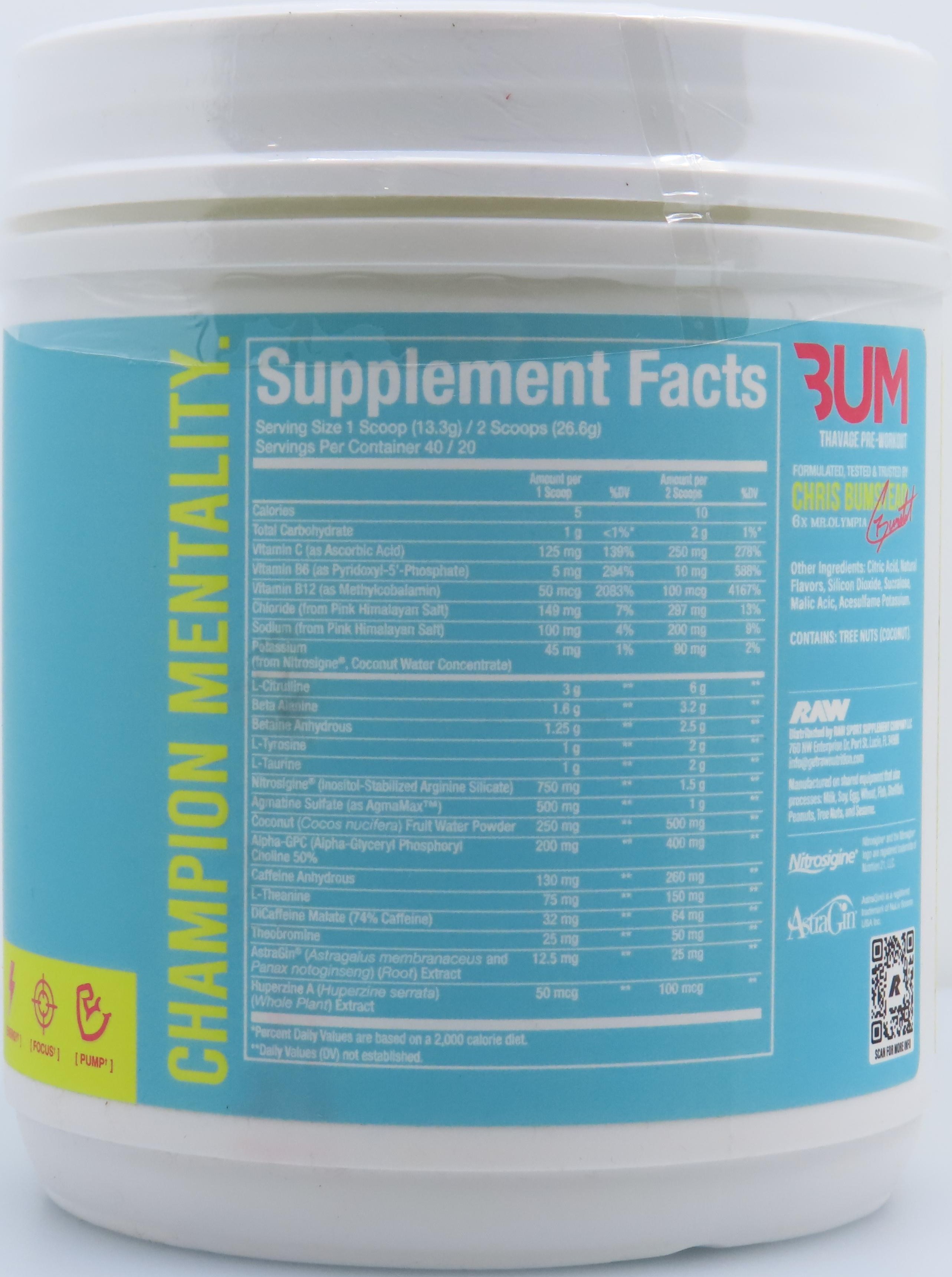 Bum Raw Thavage Pre-Workout Beach Bum_2.jpg