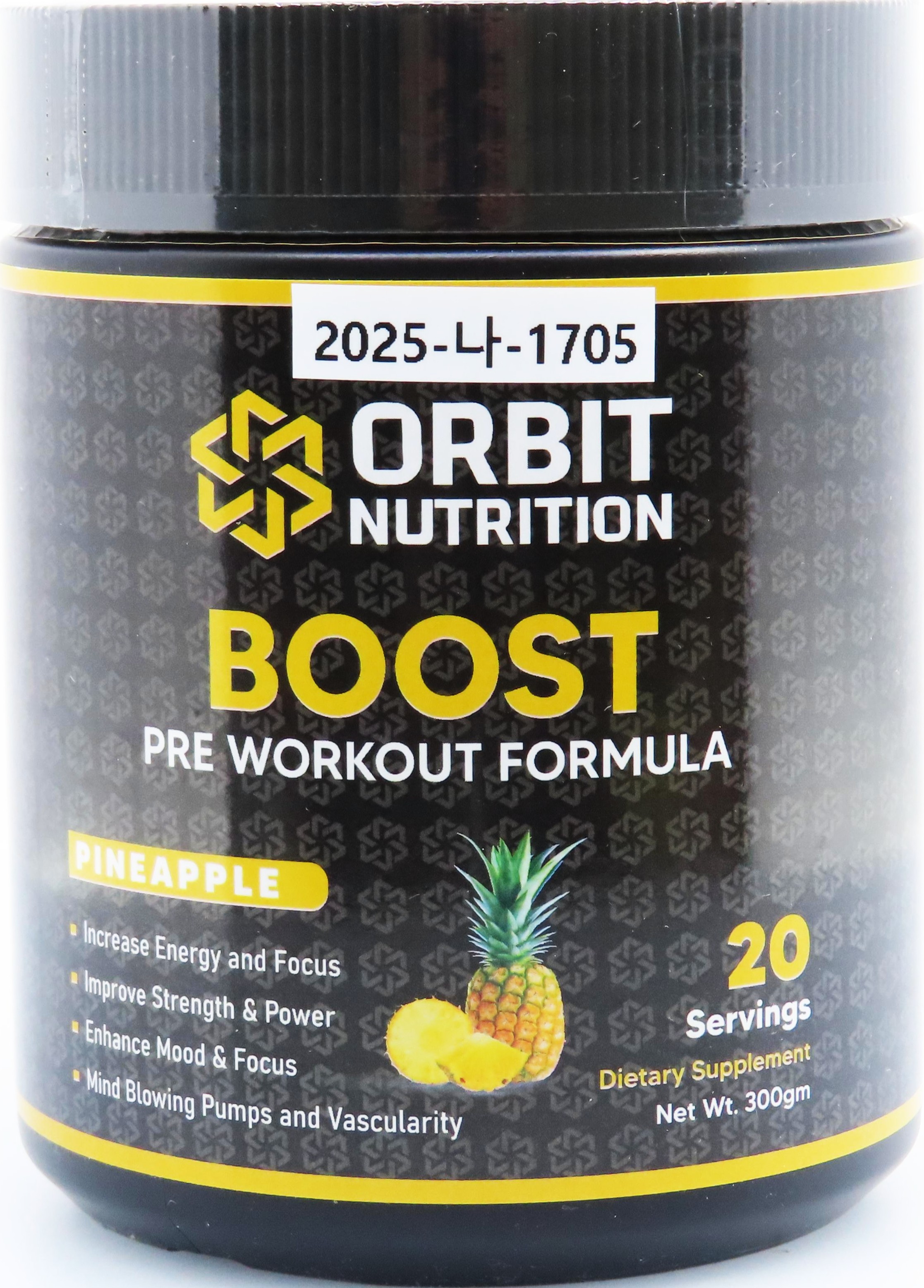 Orbit Nutrition Boost Pre Workout Formula Pineapple_1.jpg