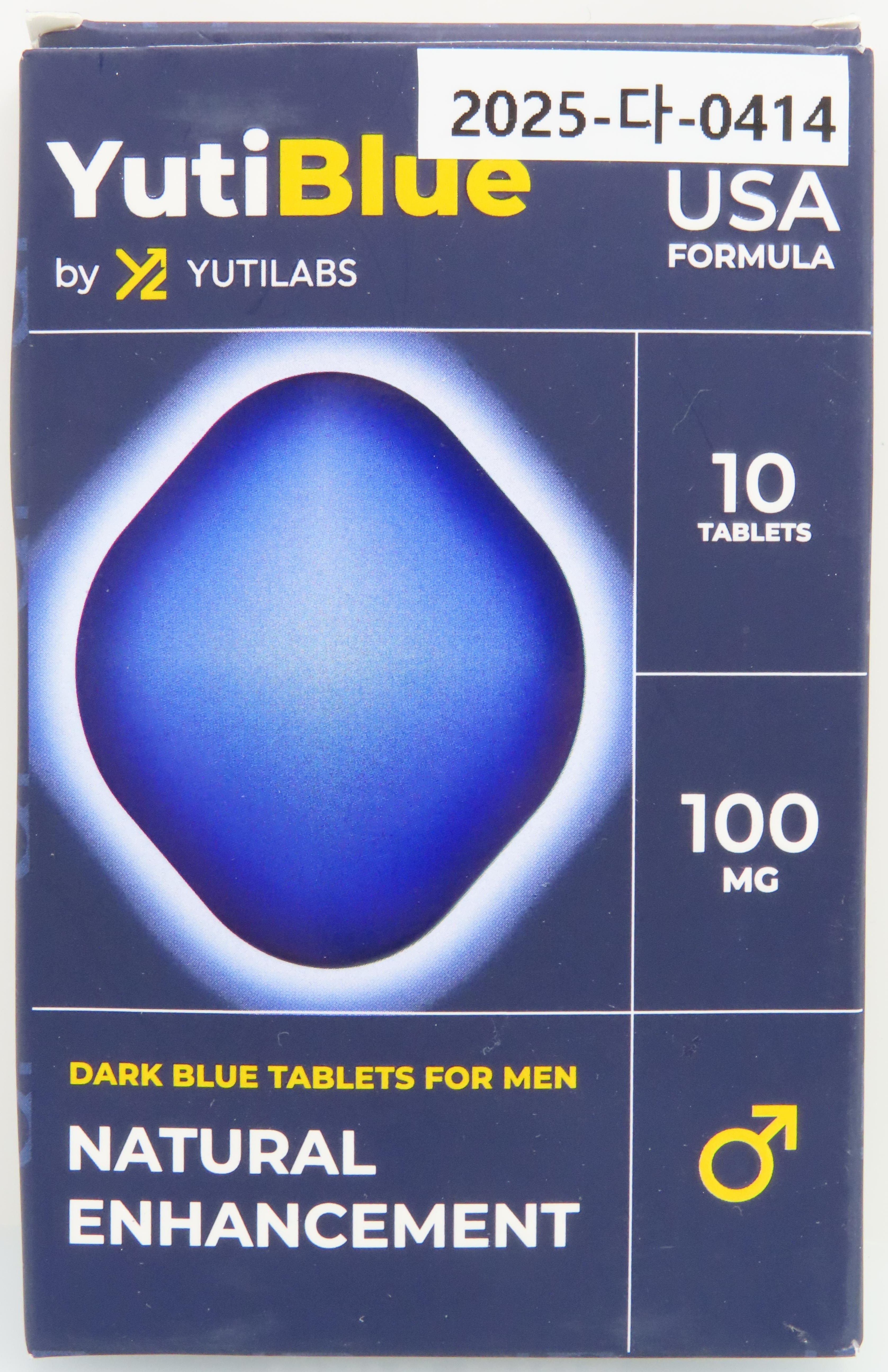 Yutiblue Dark Blue Tablets For Men 100 mg_1.jpg