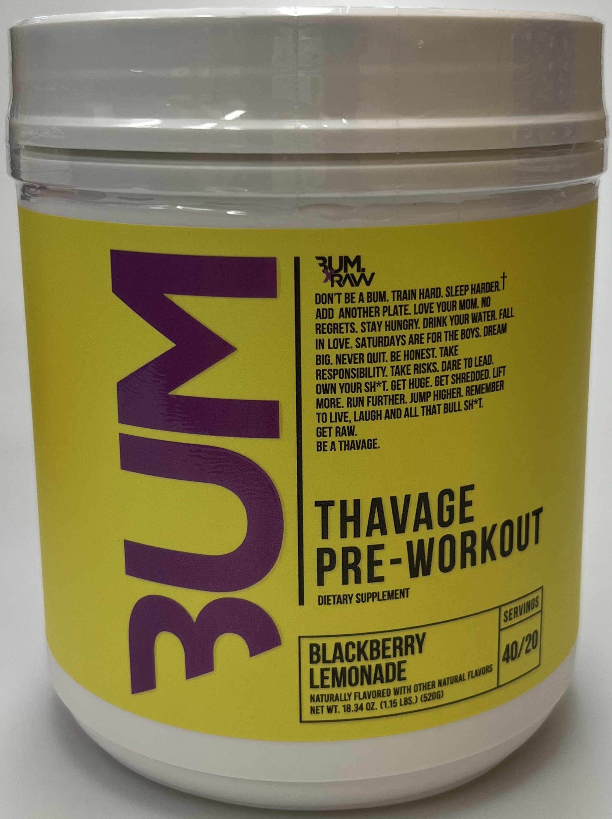 BUM Thavage Pre-workout Blackberry Lemonade_1.jpg